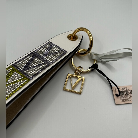 VS Rhinestone Sparkle Glittering Logo Wristlet Strap Key Chain - Picture 8 of 12